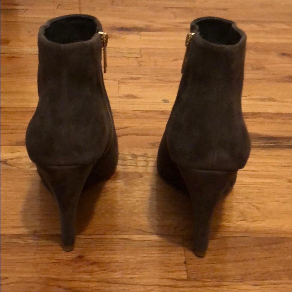 Joie Jalena Suede Wedge Booties - Picture 5 of 6